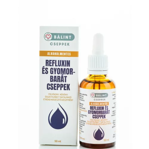 Alkoholmentes refluxin és gyomorbarát cseppek 50ml - Bálint Cseppek