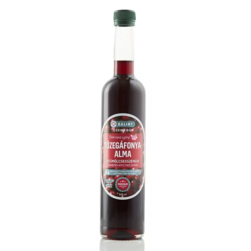 Tőzegáfonya gyümölcsesszenci 0,5 l - Bálint Csemegék