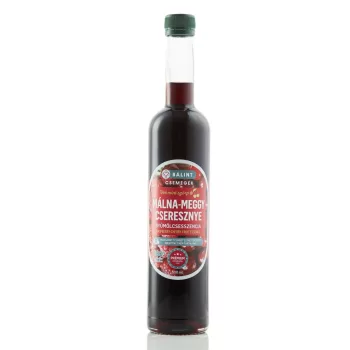   Málna - meggy - cseresznye gyümölcsesszencia 0,5 l - Bálint Csemegék