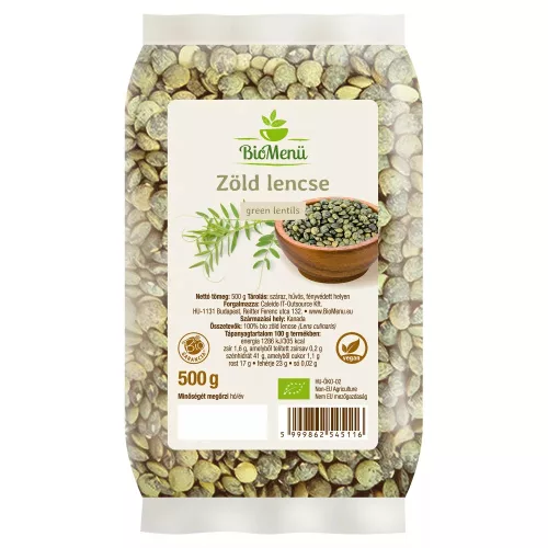 BioMenü BIO ZÖLD LENCSE 500g 
