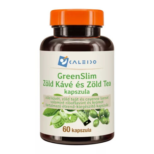 Caleido Greenslim Zöld Kávé és Zöld Tea 60db 550mg kapszula