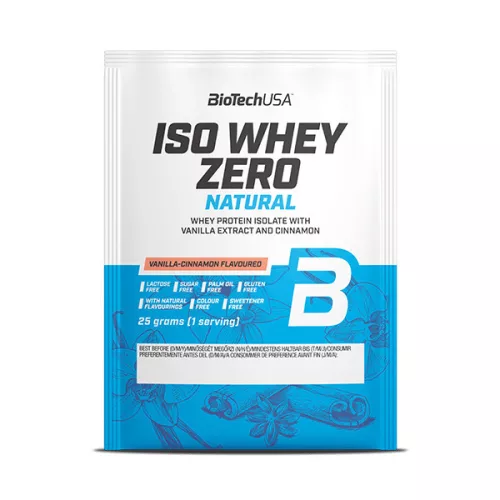 BioTechUSA Iso Whey Zero Natural italpor 1 karton (25gx10db)