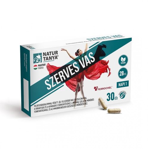 Natur Tanya Szerves Vegán Vas 30 kapszula
