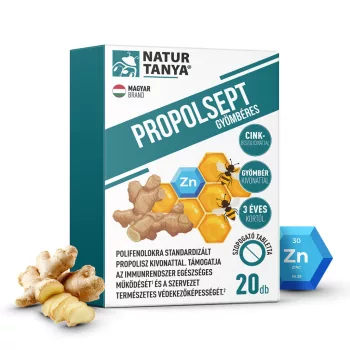   Natur Tanya® PROPOLSEPT GYÖMBÉRES - Propoliszos 20db szopogató tabletta