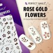 Körömmatrica - Rose Gold Flowers - Perfect Nails