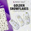 Körömmatrica - Golden Snowflakes - Perfect Nails