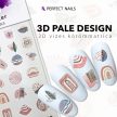 Körömmatrica - 3D Pale Design - Perfect Nails