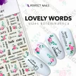 Körömmatrica - Lovely Words - Perfect Nails