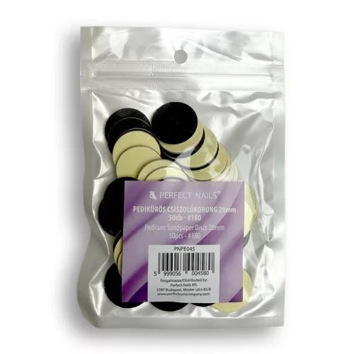 Pedikűrös Csiszolókorong 20mm 50db - #180 - Perfect Nails