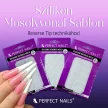 Szilikon Mosolyvonal sablon Reverse TIP Technikához - Klasszikus Francia - 12db - Perfect Nails