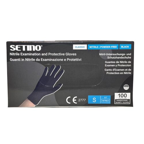 Nitril gumikesztyű fekete - S 100db - Perfect Nails