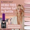 HEMA FREE Builder Gel in Bottle - Színezett üveges építőzselé 8ml - Cover Peach - Perfect Nails