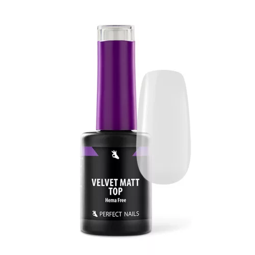 Velvet Matt Top Gel - Hema Free Matt Fedőzselé - 8ml   - Perfect Nails