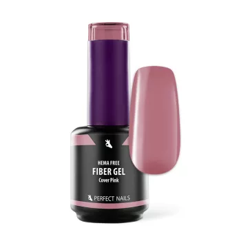  Fiber Vitamin Base Gel - Hema Free Erősített Gél Lakk Alap - Cover Pink - 15ml - Perfect Nails
