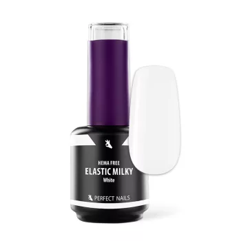   Elastic Milky Base Gel - Hema Free Erősített Gél Lakk Alap - Milky White - 15ml - Perfect Nails
