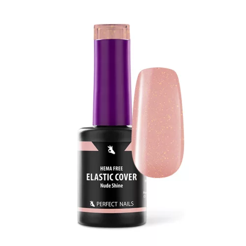 Elastic Cover Base Gel - Hema Free Erősített Gél Lakk Alap - Nude Shine - 8ml - Perfect Nails