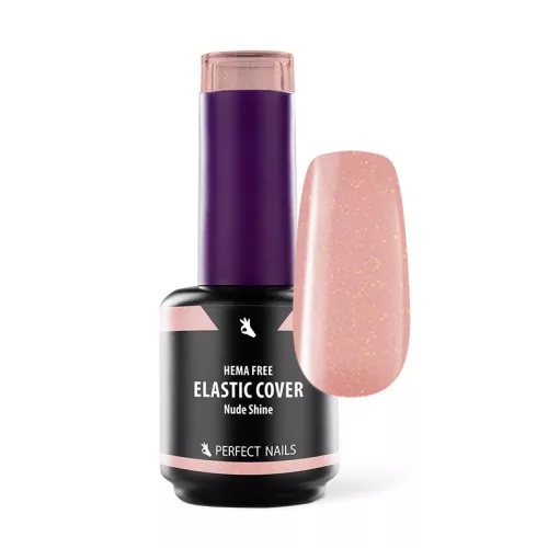 Elastic Cover Base Gel - Hema Free Erősített Gél Lakk Alap - Nude Shine - 15ml - Perfect Nails