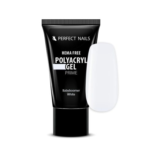 PolyAcryl Gel Prime - Hema Free Tubusos Polygel - Babyboomer White 30g - Perfect Nails