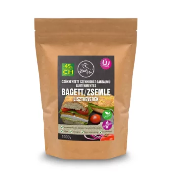   Szafi Free csökkentett szénhidrát-tartalmú gluténmentes bagett / zsemle lisztkeverék 1000g