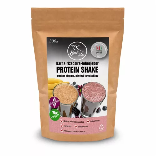 Szafi Free barna rizscsíra-fehérjepor PROTEIN SHAKE karobos alappor, növényi turmixokhoz 300g