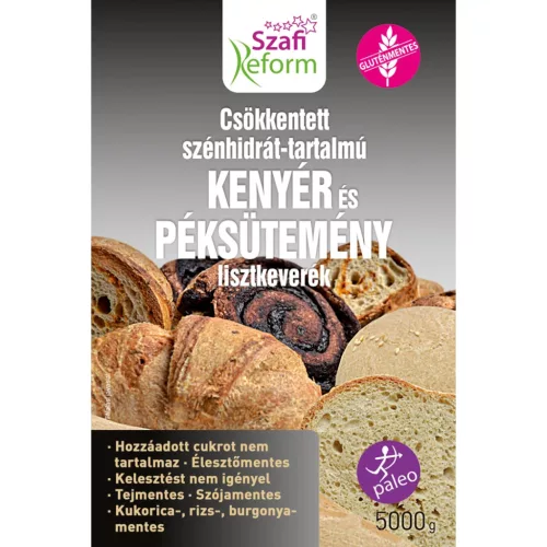 Szafi Reform csökkentett ch-tartalmú kenyér és péksütemény lisztkeverék (gluténmentes) 5000g