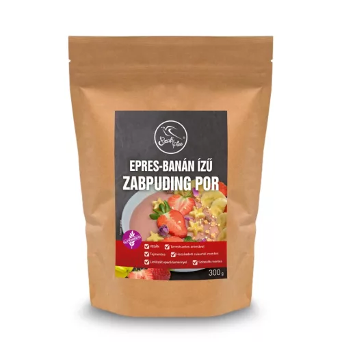 Szafi Free epres, banán ízesítésű zabpuding por 300g