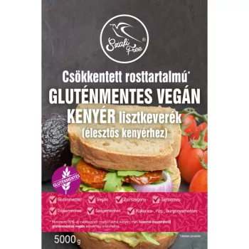   Szafi Free csökkentett rosttartalmú gluténmentes vegán kenyér lisztkeverék (él.) 5000g