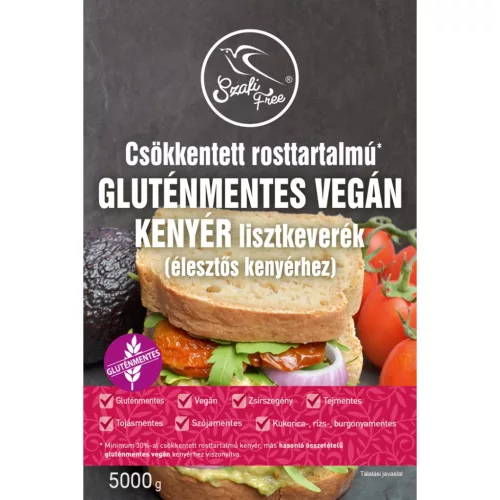 Szafi Free csökkentett rosttartalmú gluténmentes vegán kenyér lisztkeverék (él.) 5000g