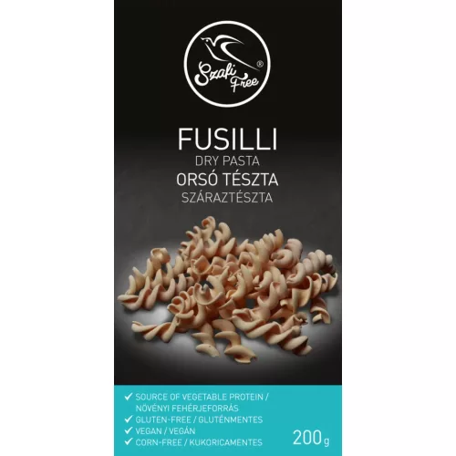 Szafi Free Orsó - fusilli száraztészta (gluténmentes, vegán) 200g