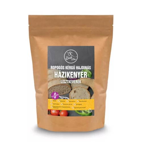 Szafi Free ropogós kérgű hajdinás házikenyér lisztkeverék (gluténmentes) 500g
