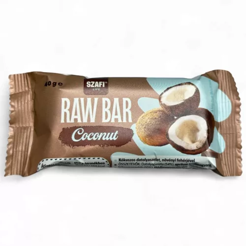 Szafi Life proteines raw bar - coconut 40g (gluténmentes)