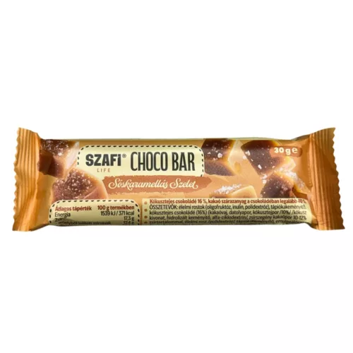 Szafi Life Choco bar Sóskaramellás szelet 30g (gluténmentes)