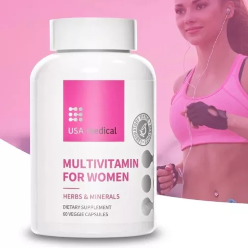 Női Multivitamin növényi kivonatokkal 60 kapszula - USA medical