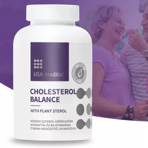 Koleszterin Balansz növényi szterollal 90 kapszula - USA medical