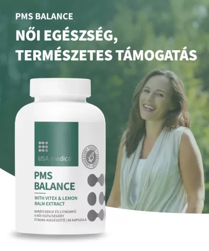 PMS Balance barátcserjével és citromfűvel 60 kapszula - USA medical