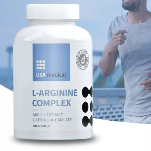 L-arginin és l-citrullin malát kivonat 60 kapszula - USA medical