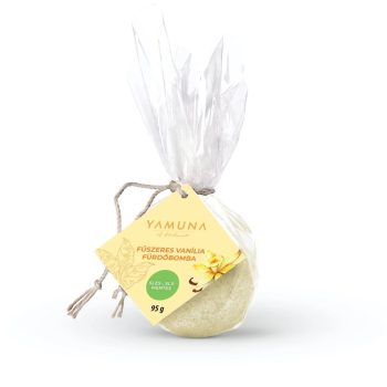 Yamuna Fűszeres vanília fürdőbomba 95g