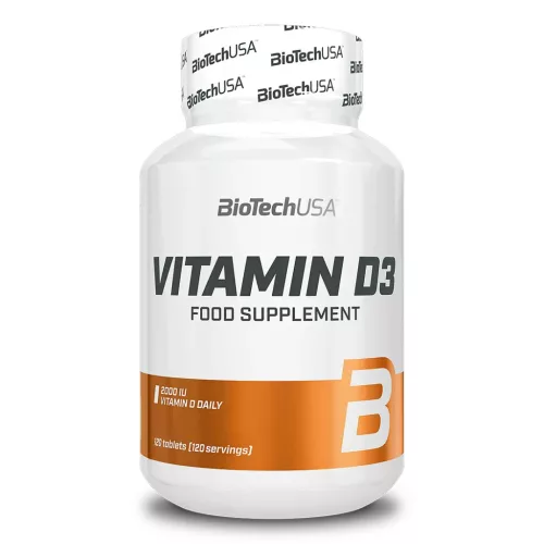 BioTechUSA Vitamin D3 50mcg 120 tabletta