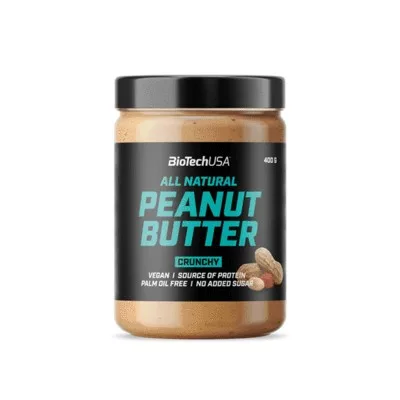BioTechUSA Peanut mogyoróvaj Crunchy (ropogós) 400g