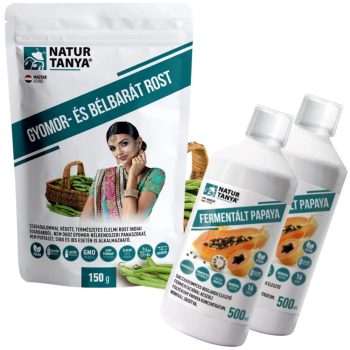   Natur Tanya Emésztés 1 havi Csomag - Fermentált Papaya (2db) +  Bélbarát Rost (1db)