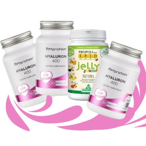 Fittprotein Hyaluron 400 Triopack + Meglepi Jelly junior Gyermekeknek