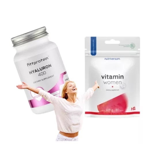 Női Pack 60 Napra - Nutriversum Vitamin Women + Fittprotein Hyaluron 400 Csomag