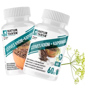 Szerves Króm+Kapormag 60 tabletta Duopack - Natur Tanya