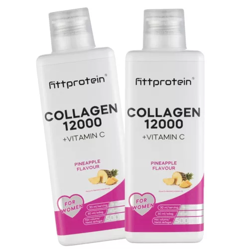 Fittprotein Collagen 12000mg Duopack Ananász íz