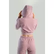 Essential Cropped Mauve női kapucnis pulóver - L - lila - STRIX - GymBeam