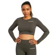 Hyper Crop Top Shadow - S - szürke - BeastPink - GymBeam