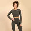 Hyper Crop Top Shadow - S - szürke - BeastPink - GymBeam