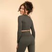 Hyper Crop Top Shadow - L - szürke - BeastPink - GymBeam