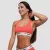 Bralette melltartó Strawberry Red - S - narancssárga - GymBeam