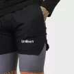 2in1 Black Grey férfi rövidnadrág - M - fekete - GymBeam